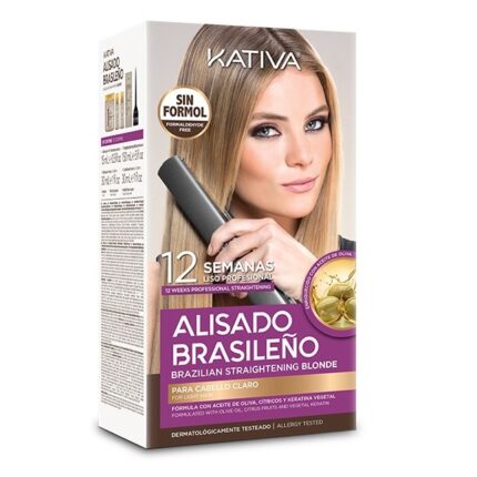 Kativa Alisado Brasileno Straightening Blonde Kit