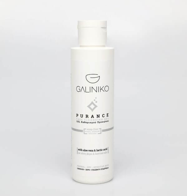 Galiniko-Purance-aloe Galiniko Gel καθαρισμού προσώπου Purance Κανονική - Ευαίσθητη επιδερμίδα 120ml - Image 1