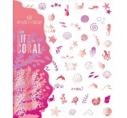 essence live LIFE in CORAL nail stickers It's A Reef Of Happiness 72pcs
