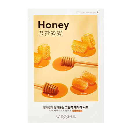 missha-airy-fit-sheet-mask-honey-regenerative-19g Missha – Airy Fit Sheet Mask Honey 19g - Image 1