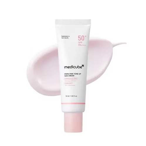8800256119219 Medicube PDRN Pink Tone Up Sun Cream SPF 50+ PA++++ - 50ml - Image 1