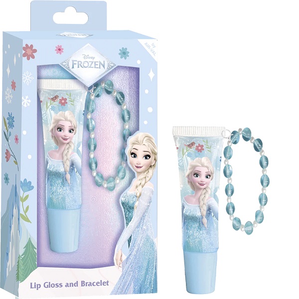 air-val-frozen-lip-gloss-bracelet Air-Val Disney Set Frozen Bracelet and Lip Gloss 13ml - Image 1