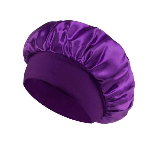 hair-cover-saten-deep-purple Μεταξωτό Σκουφάκι Ύπνου Μωβ 1τεμ - Image 1